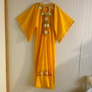 Embroidered Yellow Robe
